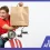 Repartidor entregando un delivery de tienda de animales